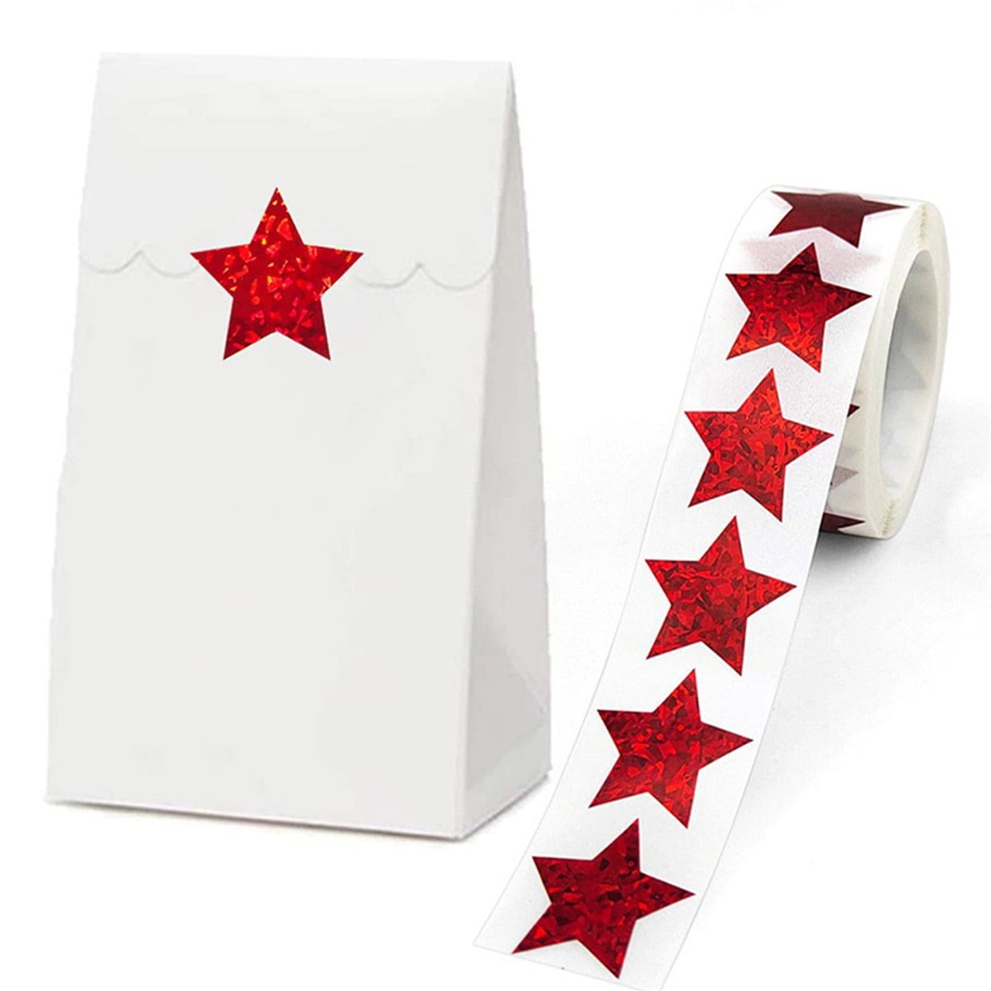500PCS Gold Star Roll Stickers - 1 Inch Self-Adhesive Glitter Decals,for Kids, Classroom, Teachers, Wall Crafts, Sparkly Star Stickers for Rewards & Decor Gold Star Stickers For Kids(E) A