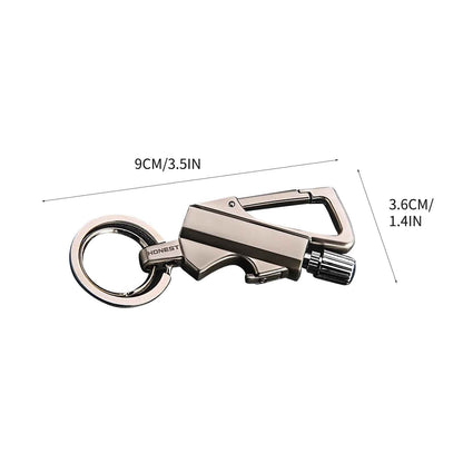 Multifunctional Outdoor Match Kerosene Lighter with Bottle Opener Keychain, Waterproof Windproof Portable for Camping Hiking, Torch Flame Ignites Fire Starter for BBQ Candles Emergency Use SL