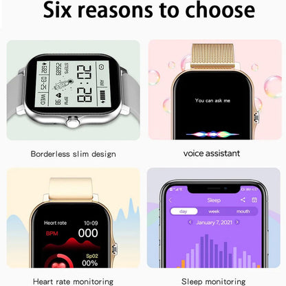 Smart Watch for Android and iPhone,Full Touch Screen with Call Function, Fitness Tracker for Music and Sleep Monitoring, IP67 Waterproof Smartwatch Compatible Unisex Design D