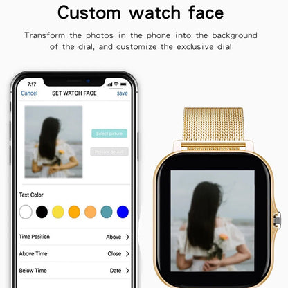 Smart Watch for Android and iPhone,Full Touch Screen with Call Function, Fitness Tracker for Music and Sleep Monitoring, IP67 Waterproof Smartwatch Compatible Unisex Design D