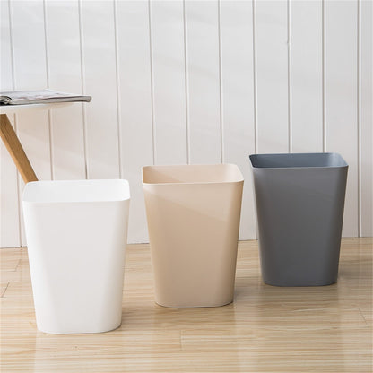 1.6 Gallon Small Trash Can, Heavy Duty Bathroom Wastebasket, Plastic Garbage Can for Kitchen Office Bathroom (White/1 Pcs) 7.48x9.13 7.48" x 9.13" White