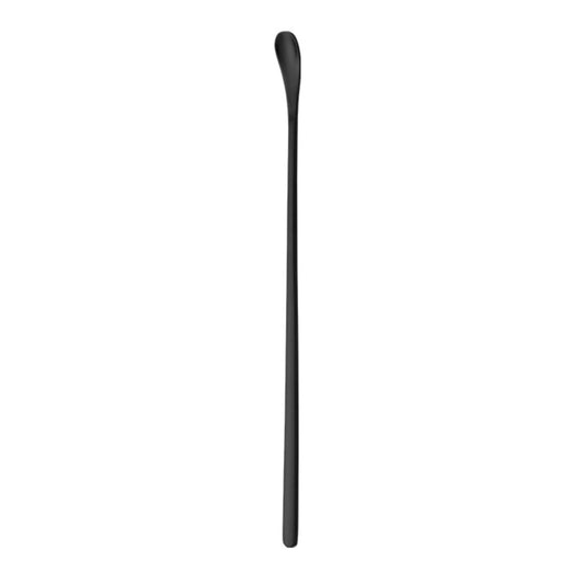 Stainless Steel Coffee Stirring Spoon, Heavy Duty Beverage Cocktail Stirrers, Reusable Stir Cocktail Drink Mixing Swizzle Stick, Tiny Salt Condiment Spoon (Black/1 Pcs) 0.47x8.85 0.47" x 8.85" Black