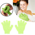 Exfoliating Gloves,1 Pair /2 Pcs, Skin Exfoliator for Body, Bath/Scrub Gloves, Shower Accessories for Women, Exfoliation Mitt, Green, 5.9x7.28 5.9" x 7.28" Orange