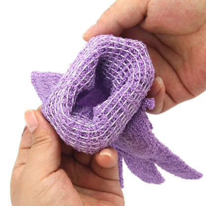 Exfoliating Gloves,1 Pair /2 Pcs, Skin Exfoliator for Body, Bath/Scrub Gloves, Shower Accessories for Women, Exfoliation Mitt, Green, 5.9x7.28 5.9" x 7.28" Orange