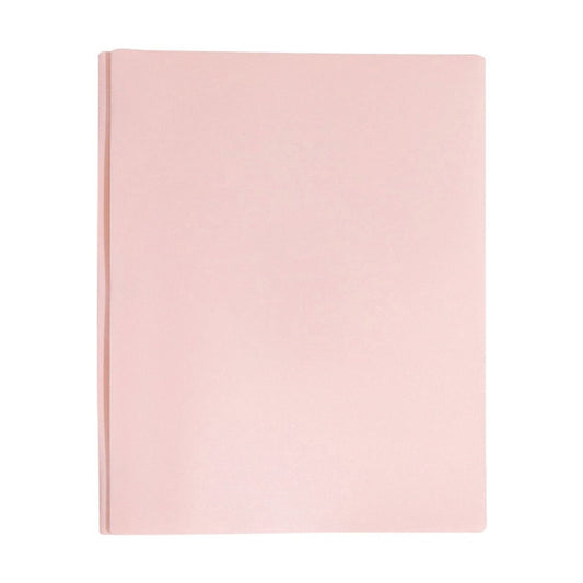 Plastic Folders with 2 Pockets and 3 Prongs, Heavy Duty Two Pocket Folder with Brads, 3 Prong Folders with Pockets for Letter Size Sheets, 9.5x11.5 9.5" x 11.5" Pink