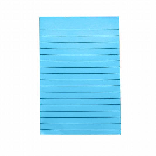 1 Pack Lined Sticky Notes 4X6 in Post, 8 Pastel Colors Large Ruled Post Sticky Colorful Super Sticking Power Memo Pads Strong Adhesive, Sticky Notes with Lines Office, Home, 50 Sheets/pad(B) F