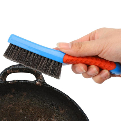 Wire Brushes for Rust Removal, Heavy Duty Stainless Steel Wire Metal Brush for Cleaning Concrete, Paint Remover for Concrete & Grill Rust Remover with Ergonomic Handle, 6.3Inches 6.3" Blue