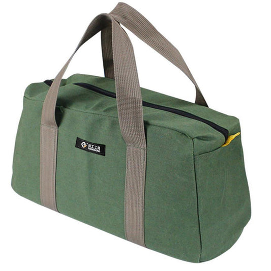 1 Pack Tool Bag for Men with Waterproof Hard Bottom,Mechanics Tool Bag,Heavy Duty Tool Bag Wide Mouth Tote for Various Instrument, Electrician Carpenter Mechanic,3 Sizes Available，Green(16 inch) 16 inch(3pc)
