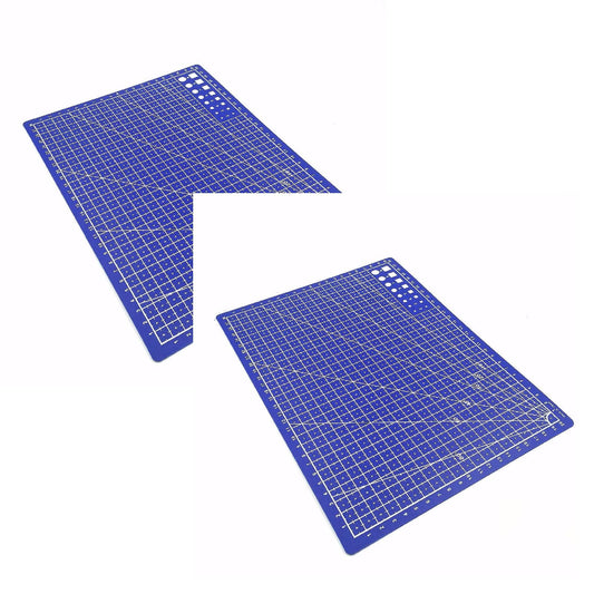 1 Pcs Self Healing Sewing Mat,21x14.5CM Rotary Cutting Mat Double Sided Craft Cutting Board for Sewing Crafts Hobby Fabric Precision Scrapbooking Project,Art Project,2 Colors(Blue) Blue(2pc)