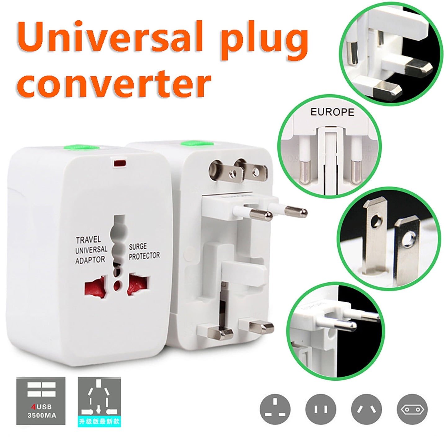 Universal Travel Power Adapter Converter Plug US EU AU to 12V 3A 36W Car Socket for Mini Fridge Fan Vacuum Cleaner Air Pump Heater Electronics Charging (110-240V Input),Up to 60% OFF
