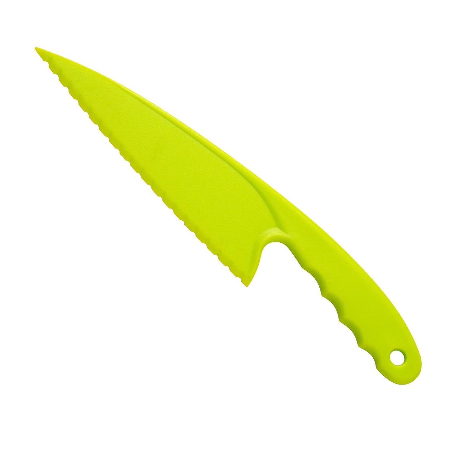1 Pcs Plastic Kitchen Knife Set, for Real Cooking BPA Free with Plastic Kitchen Knives with Serrated Teeth,Kitchen Safe Knives for Real Cooking and Cutting Fruits and breads(Green) Green
