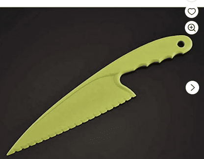 1 Pcs Plastic Kitchen Knife Set, for Real Cooking BPA Free with Plastic Kitchen Knives with Serrated Teeth,Kitchen Safe Knives for Real Cooking and Cutting Fruits and breads(Green) Green