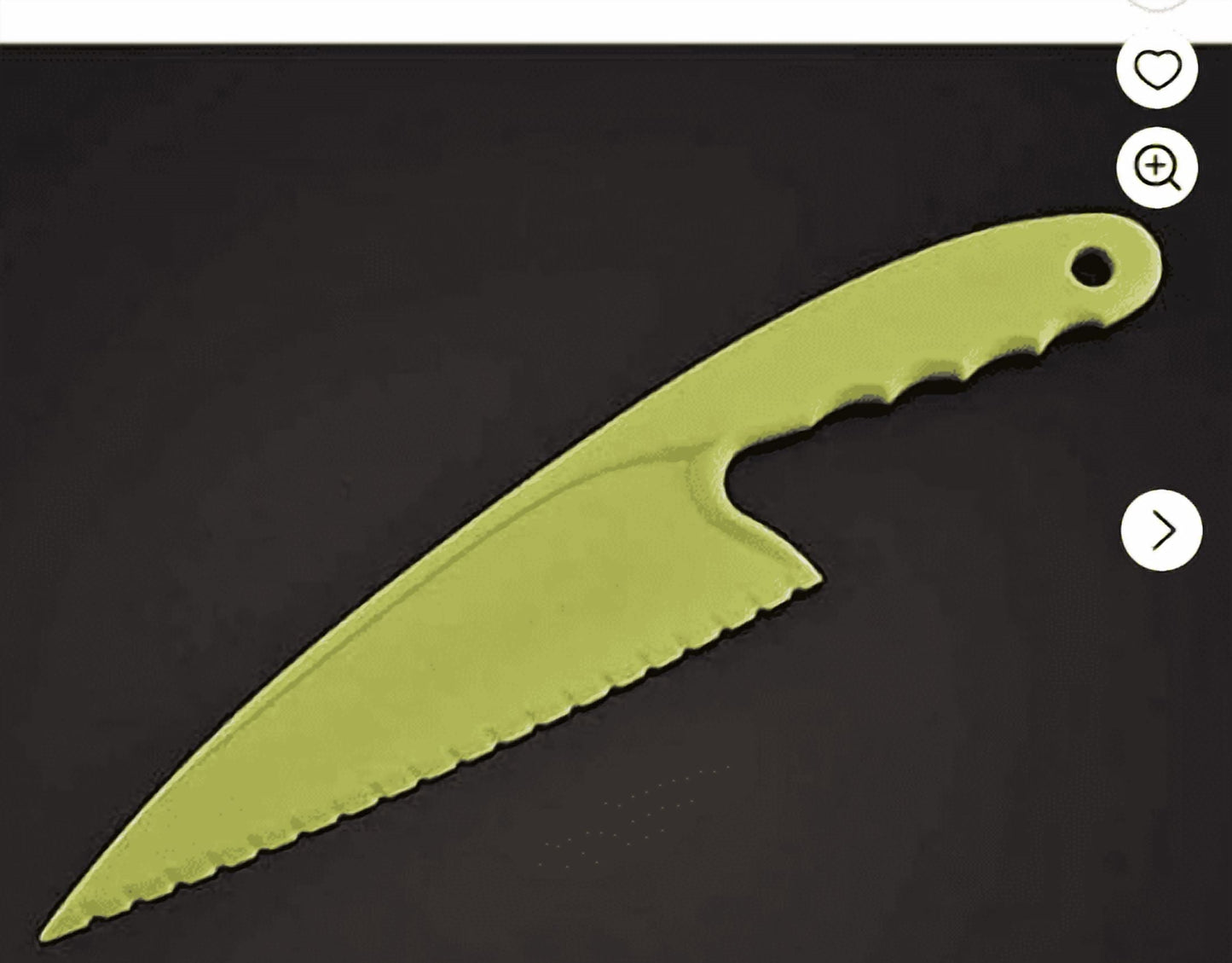 1 Pcs Plastic Kitchen Knife Set, for Real Cooking BPA Free with Plastic Kitchen Knives with Serrated Teeth,Kitchen Safe Knives for Real Cooking and Cutting Fruits and breads(Green) Green