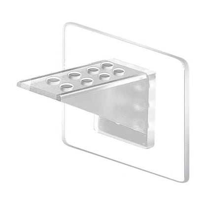 Adhesive Shelf Bracket, Double Row Thickened and Reinforced Design, Heavy Duty Punch Free Shelf Support Pegs for Shelves Kitchen Cabinet Book Closet (Clear/1 Pack) 5.91x2.76 2.76" x 2.76" Clear