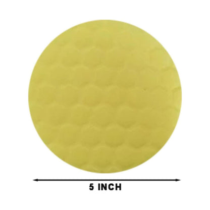 Buffing Polishing Pads 5 Inch, 5 Pcs Face for Backing Plate, Car Compound Buffing Sponge Pads and Woolen Cutting Polishing Pad Kit for Car Polishing and Waxing 5" Multicolor*5