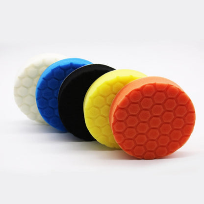 Buffing Polishing Pads 5 Inch, 5 Pcs Face for Backing Plate, Car Compound Buffing Sponge Pads and Woolen Cutting Polishing Pad Kit for Car Polishing and Waxing 5" Multicolor*5