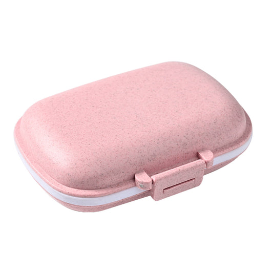 Travel Organizer With 8 Compartments - Portable Fiber Case For Pills,Rings,And Small Items - Fits In Backpack Or Purse - Fresh Lock Design With Labels Pink