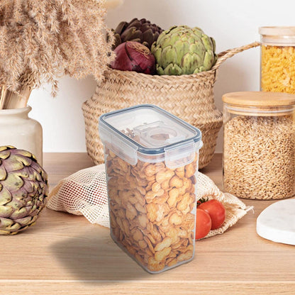 Airtight Storage Container with Lids, Plastic Pet Food Storage Container with Locking Lid,Pet Dog Cat Food Dispenser ,Clear Pet Dog Food Storage Bin Containers for Rice Grain(Green,4.72x7.68") Z5-2000ml