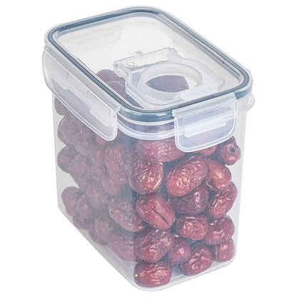 Airtight Storage Container with Lids, Plastic Pet Food Storage Container with Locking Lid,Pet Dog Cat Food Dispenser ,Clear Pet Dog Food Storage Bin Containers for Rice Grain(Green,4.72x7.68") Z5-2000ml