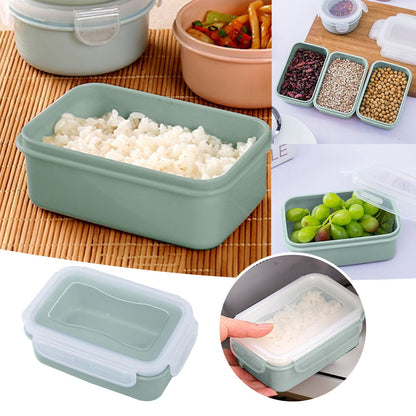 Plastic Meal Prep Containers with Lids, Food Storage Containers with Snap Locking Lids, Airtight Lunch Containers, Microwave, Oven, Freezer and Dishwasher (Blue/1 Pcs) 5.5x3.7 5.5" x 3.7" Green