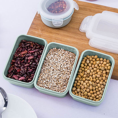 Plastic Meal Prep Containers with Lids, Food Storage Containers with Snap Locking Lids, Airtight Lunch Containers, Microwave, Oven, Freezer and Dishwasher (Blue/1 Pcs) 5.5x3.7 5.5" x 3.7" Green
