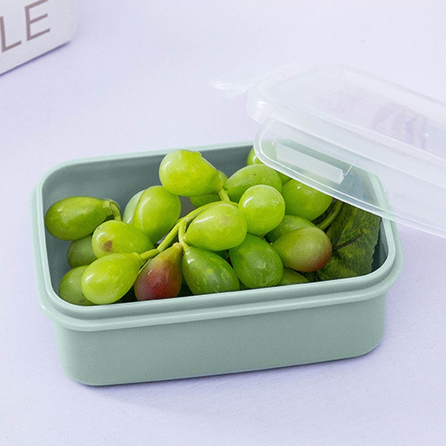 Plastic Meal Prep Containers with Lids, Food Storage Containers with Snap Locking Lids, Airtight Lunch Containers, Microwave, Oven, Freezer and Dishwasher (Blue/1 Pcs) 5.5x3.7 5.5" x 3.7" Green