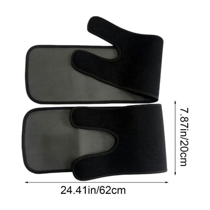 Compression Leg Bands for Sports,Sweat-Enhancing Thigh Guards for Running & Workouts,Adjustable Non-Slip Design for Muscle Support and Slimming,Pair Included Black