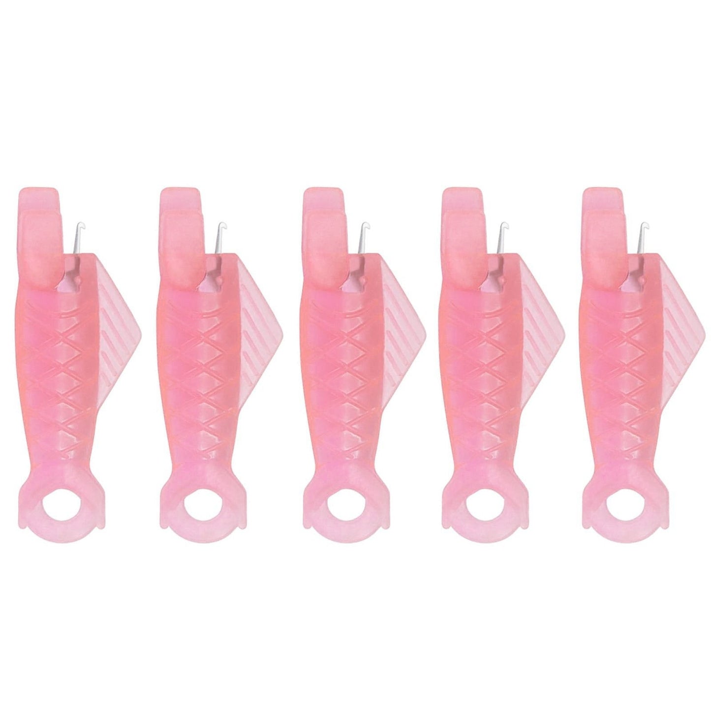 Fish Mouth Sewing Machine Needle Threader Upgraded Automatic Sewing Needle Threader,Simple Needle Threader Tool,Quick Sewing Machine Cycle Simple Needle Threader Tool(5 pcs-HotPink) 5 pcs-HotPink