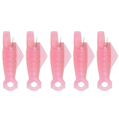 Fish Mouth Sewing Machine Needle Threader Upgraded Automatic Sewing Needle Threader,Simple Needle Threader Tool,Quick Sewing Machine Cycle Simple Needle Threader Tool(5 pcs-HotPink) 5 pcs-HotPink