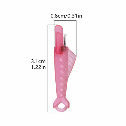 Fish Mouth Sewing Machine Needle Threader Upgraded Automatic Sewing Needle Threader,Simple Needle Threader Tool,Quick Sewing Machine Cycle Simple Needle Threader Tool(5 pcs-HotPink) 5 pcs-HotPink