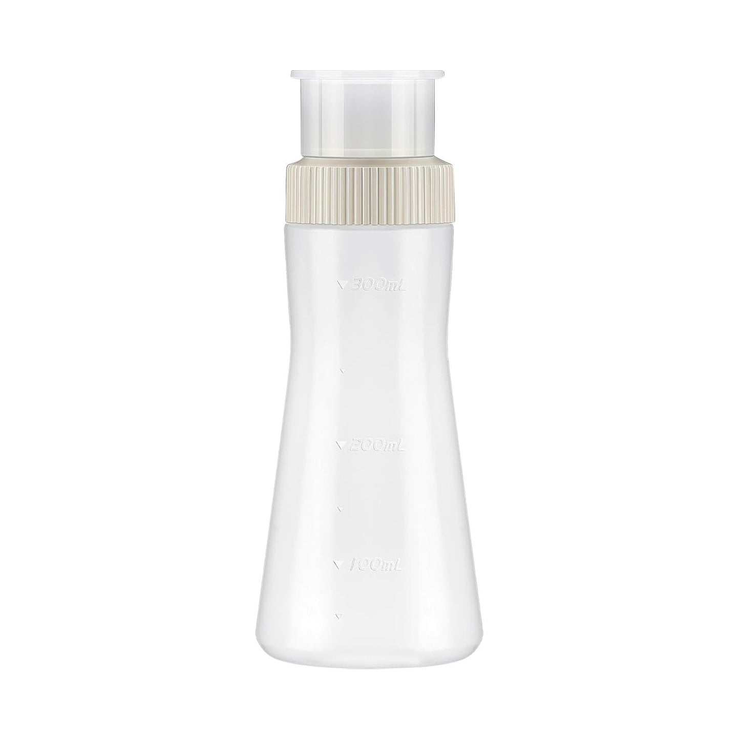 1Pc Cake Syrup Dispense,350ml Graduated Plastic Squeeze Bottle,Rain Spray Bottle with Sealing Lid,for Soaking Simple Honey Syrup Bottle Simple Syrup Bottles,Easy Storage Reusable Baking Tools(White) White