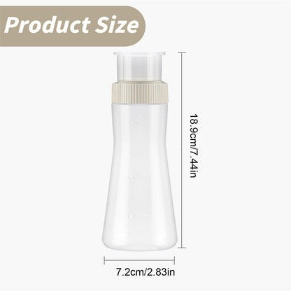 1Pc Cake Syrup Dispense,350ml Graduated Plastic Squeeze Bottle,Rain Spray Bottle with Sealing Lid,for Soaking Simple Honey Syrup Bottle Simple Syrup Bottles,Easy Storage Reusable Baking Tools(White) White