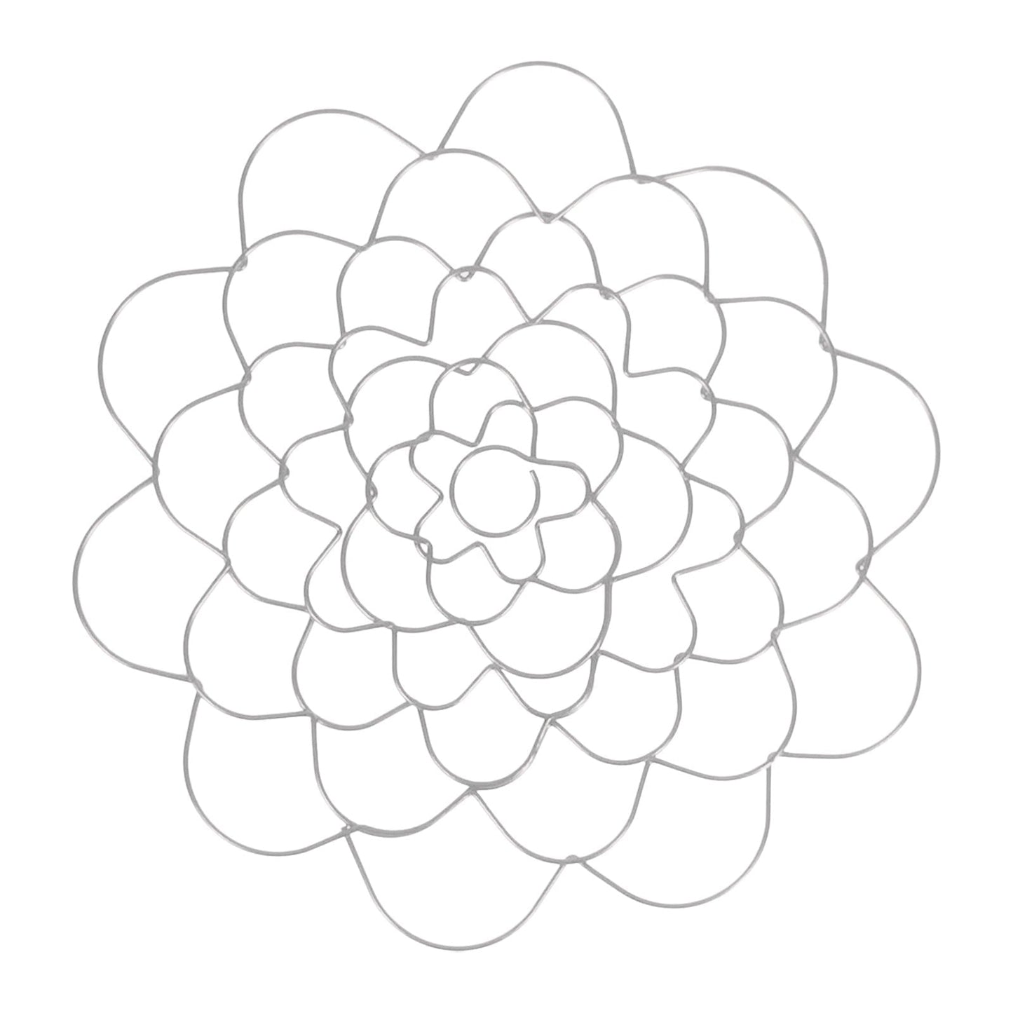 Stainless Steel Flower Arranger Frog, Wire Flower Arrangement Holder, Round Floral Lid Organizer Grid Tool, for Floral Plant Vase Stems Bouquets Fixation, Gold, 4 Inches 6" Silver