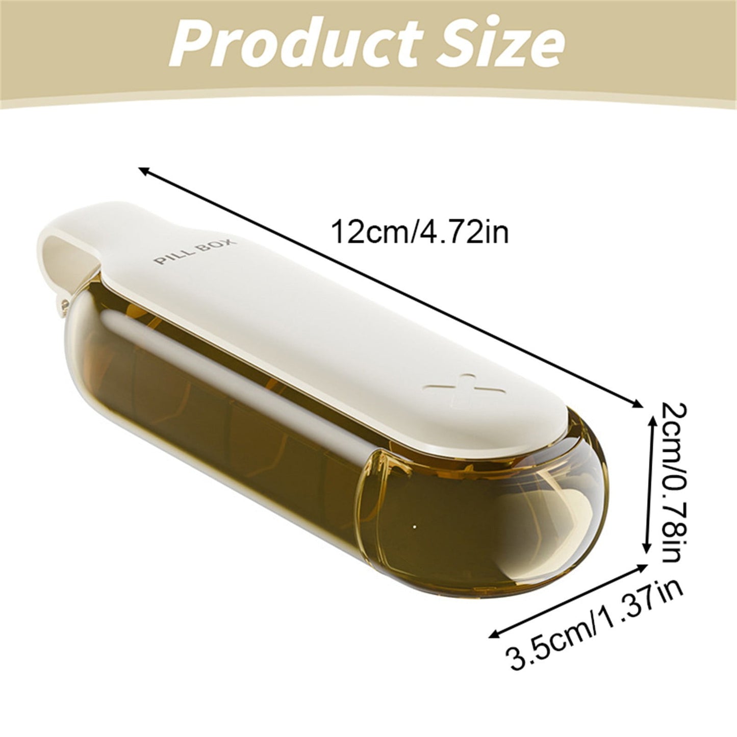 3-in-1 Pill Crusher and Pill Cutter with Storage Compartment for Tablets, Pill Grinder Fine Powder, Pill Cutter Splitter for Small or Large Pills, 1.57x2.36 4.72" x 1.37" x 0.78" White