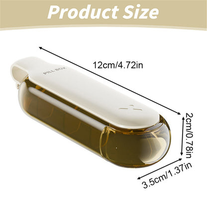 3-in-1 Pill Crusher and Pill Cutter with Storage Compartment for Tablets, Pill Grinder Fine Powder, Pill Cutter Splitter for Small or Large Pills, 1.57x2.36 4.72" x 1.37" x 0.78" White