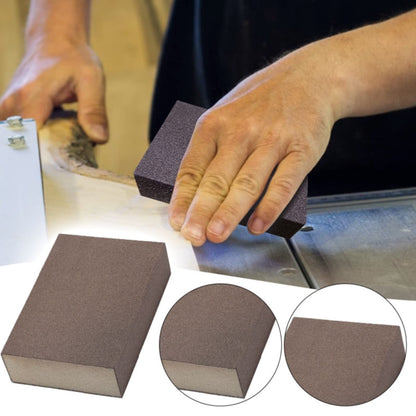 Sanding Sponge Sanding Blocks Assortment, Sand Paper for Wood Furniture, Sander Pads, Washable And Reusable Sanding Polishing Sponge Sandpaper for Drywall Metal Glasses Repair 120 Grit