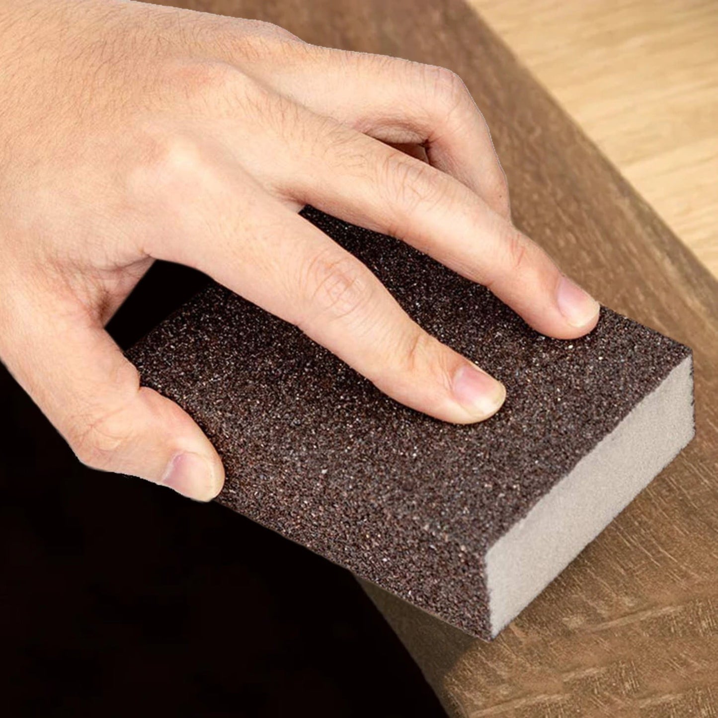 Sanding Sponge Sanding Blocks Assortment, Sand Paper for Wood Furniture, Sander Pads, Washable And Reusable Sanding Polishing Sponge Sandpaper for Drywall Metal Glasses Repair 120 Grit