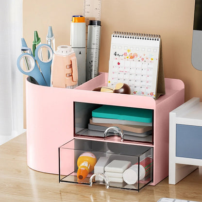 Rectangular Empty torage Box, Plastic Pencil Case, Clear Storage Container for Pencil,Crayon,Sticker,Cosmetics, 1 Pcs, 5.24x2.44x0.98 7.08" x 3.74" x 4.13" Pink