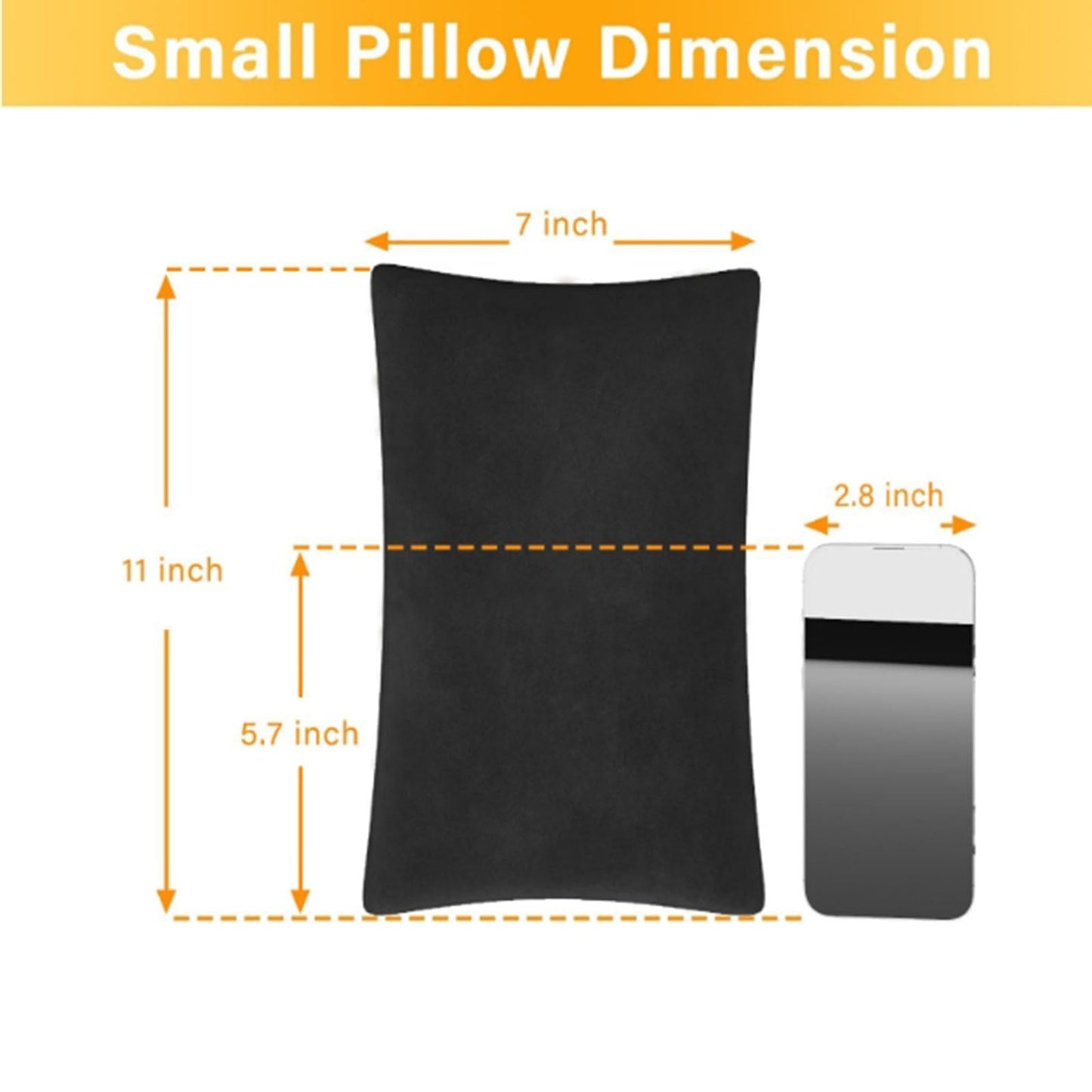 2 Pack Small Pillow, Cooling Memory Foam Mini Pillow 11 X 7 Inches for Sleeping, Travel, Nap and Neck, Knee, Lumbar Support, Tiny Pillow Cushion for Pet, Dogs 11" x 7" Blue