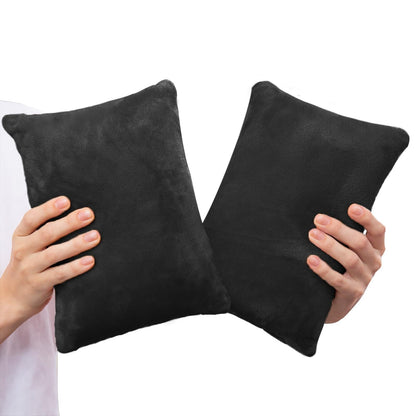 2 Pack Small Pillow, Cooling Memory Foam Mini Pillow 11 X 7 Inches for Sleeping, Travel, Nap and Neck, Knee, Lumbar Support, Tiny Pillow Cushion for Pet, Dogs 11" x 7" Hot Pink