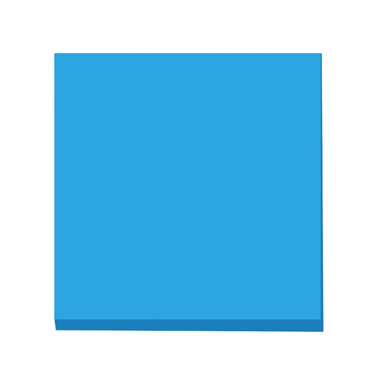 1 Pack Premium Multi-Use Sticky Notes 3x3 in Post Bright Stickies Colorful Super Sticking Power Memo Pads, Strong Adhesive, 100 Sheets/pad, Super Sticking Power Memo Pads(light blue,3x3") Blue