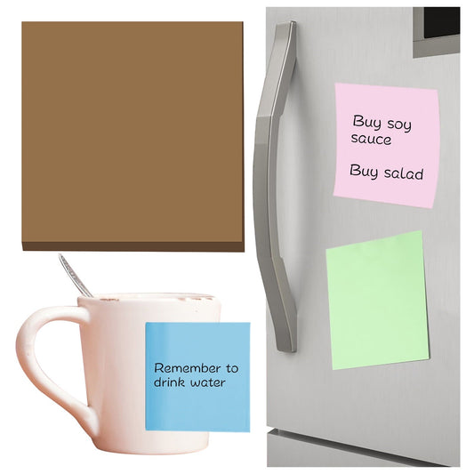 1 Pack Premium Multi-Use Sticky Notes 3x3 in Post Bright Stickies Colorful Super Sticking Power Memo Pads, Strong Adhesive, 100 Sheets/pad, Super Sticking Power Memo Pads(light blue,3x3") Kraft paper color