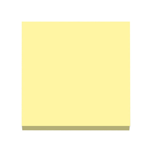 1 Pack Premium Multi-Use Sticky Notes 3x3 in Post Bright Stickies Colorful Super Sticking Power Memo Pads, Strong Adhesive, 100 Sheets/pad, Super Sticking Power Memo Pads(light blue,3x3") Light yellow