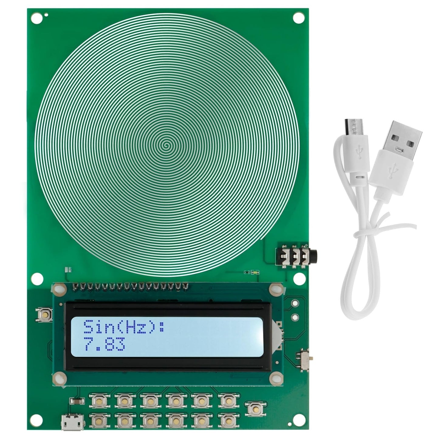 Schumann Waves Resonance Generator,Adjustable Frequency Range,Portable EMF Neutralizer for Meditation,Sleep,and Relaxation,USB-Powered Design for Home,Yoga,or Office Environment. A