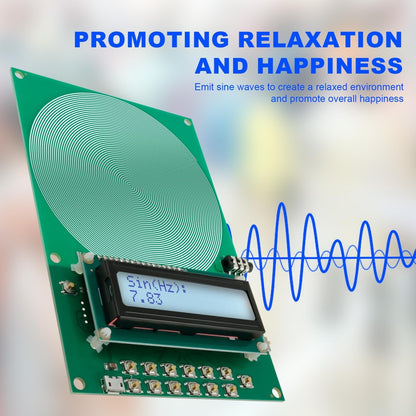 Schumann Waves Resonance Generator,Adjustable Frequency Range,Portable EMF Neutralizer for Meditation,Sleep,and Relaxation,USB-Powered Design for Home,Yoga,or Office Environment. A