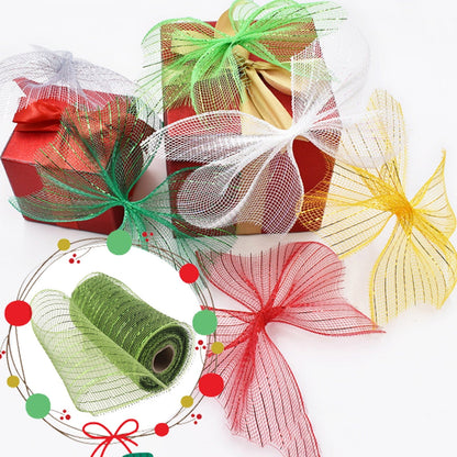 Poly Mesh Ribbon,6x338 Inch,Red Foil Mesh for Wreaths,Swags and Christmas Tree Decoration Ribbli Metallic Mesh Ribbon, Red Foil Mesh for Wreaths, Swags and Christmas Tree Decoration(Z1-Purple) army green
