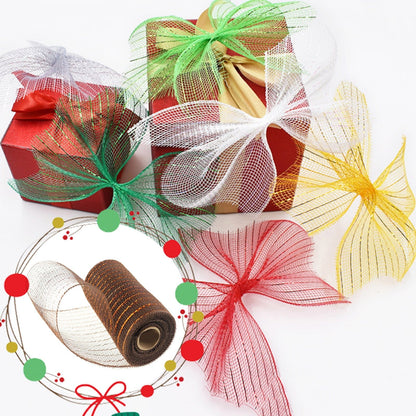 Poly Mesh Ribbon,6x338 Inch,Red Foil Mesh for Wreaths,Swags and Christmas Tree Decoration Ribbli Metallic Mesh Ribbon, Red Foil Mesh for Wreaths, Swags and Christmas Tree Decoration(Z1-Purple) army green