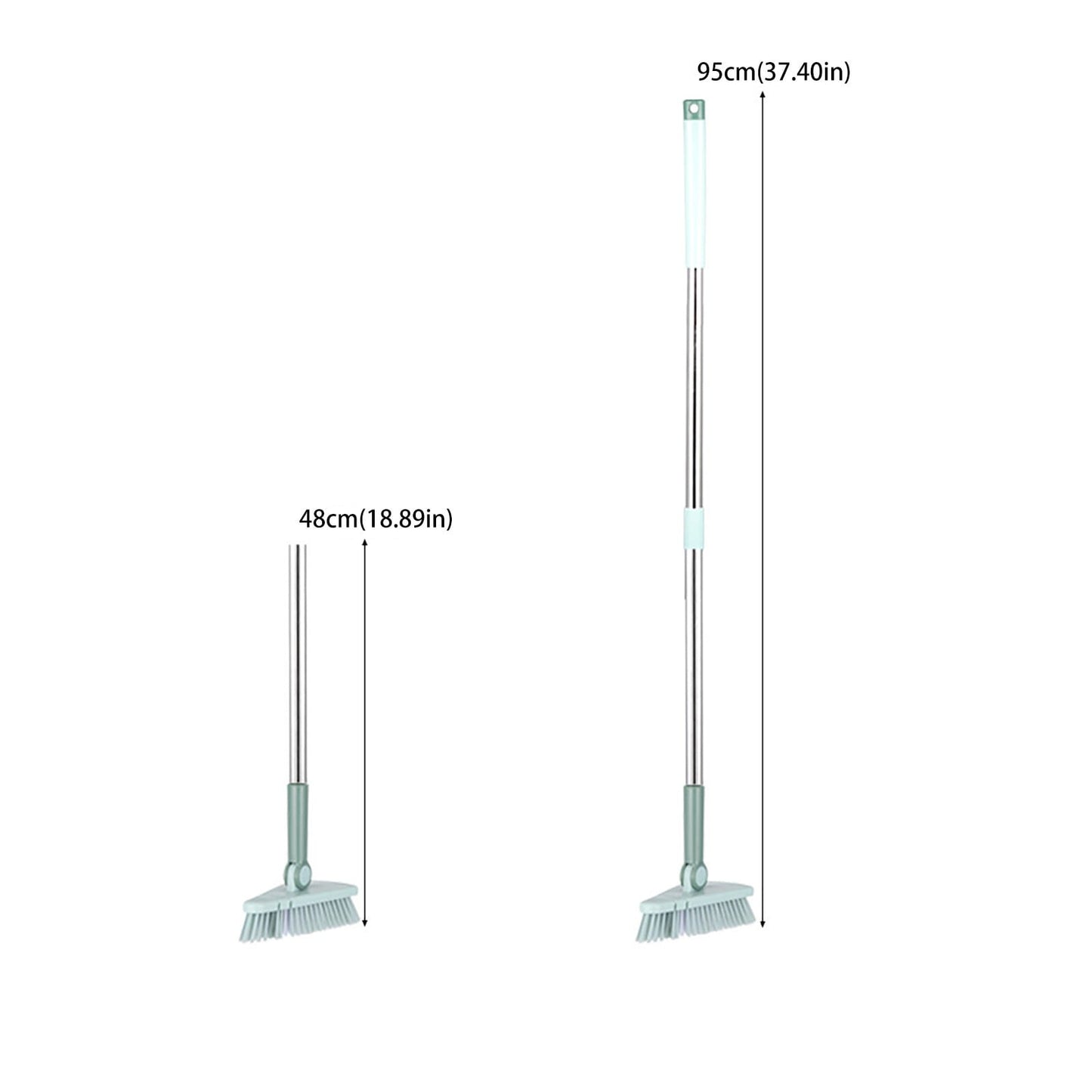 Retractable Gap Dust Cleaner Cleaning Tools with Extension Pole,Long Handle 48.5 inches Washable and Retractable Duster Brush for Cleaning Under Appliances Furniture Couch Fridge(Z1-Grey) Z2-Blue