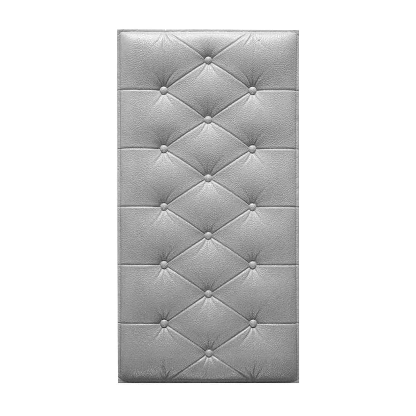 1Pcs 3D Anti Collision Wall Padding For Bedroom,Self Adhesive Peel And Stick Headboard Padded Wall Cushion Upholstered Self-Adhesive Wall Panels Playroom Decorative Protection Panel,A B
