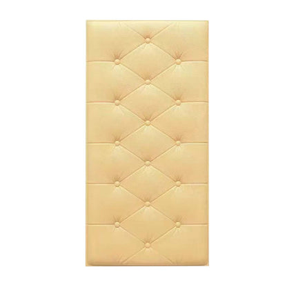 1Pcs 3D Anti Collision Wall Padding For Bedroom,Self Adhesive Peel And Stick Headboard Padded Wall Cushion Upholstered Self-Adhesive Wall Panels Playroom Decorative Protection Panel,A B